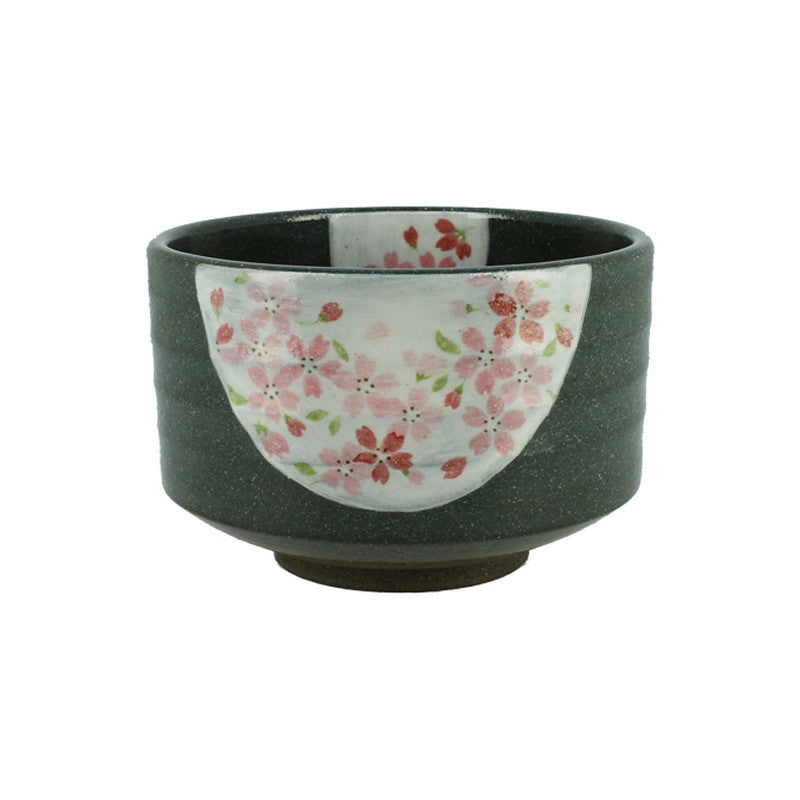 Bol à Matcha Japonais Motif Floral