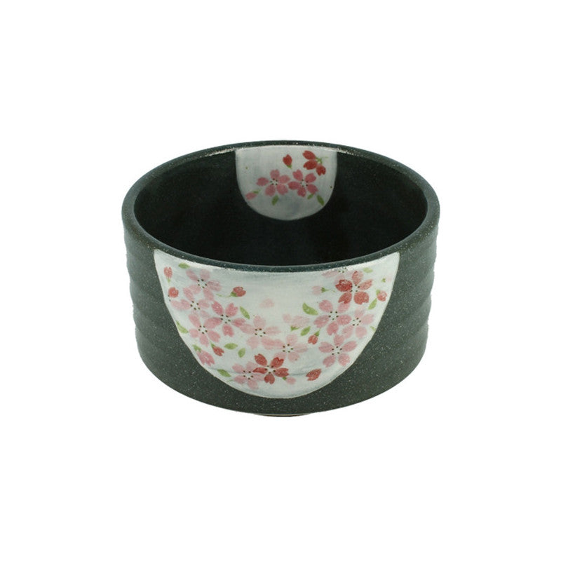 Bol à Matcha Japonais Motif Floral