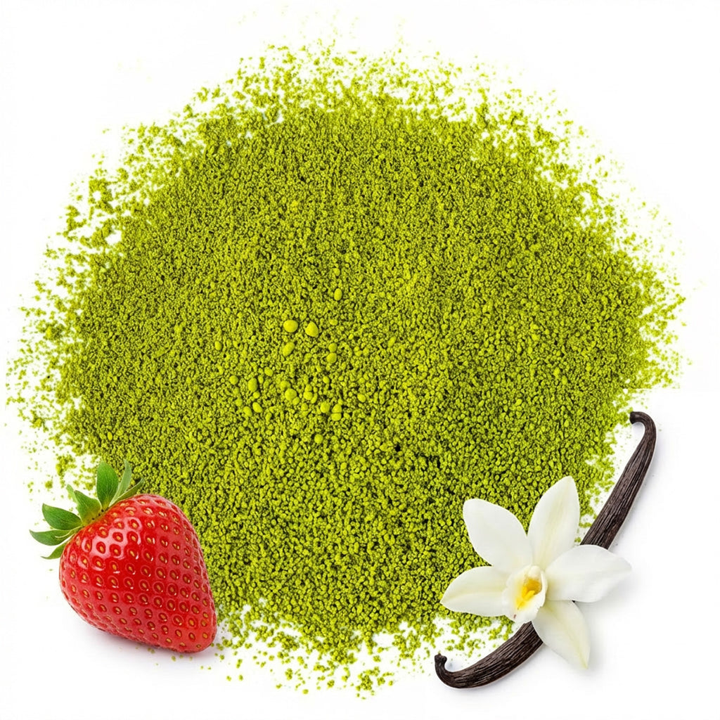 Matcha gout fraise et vanille