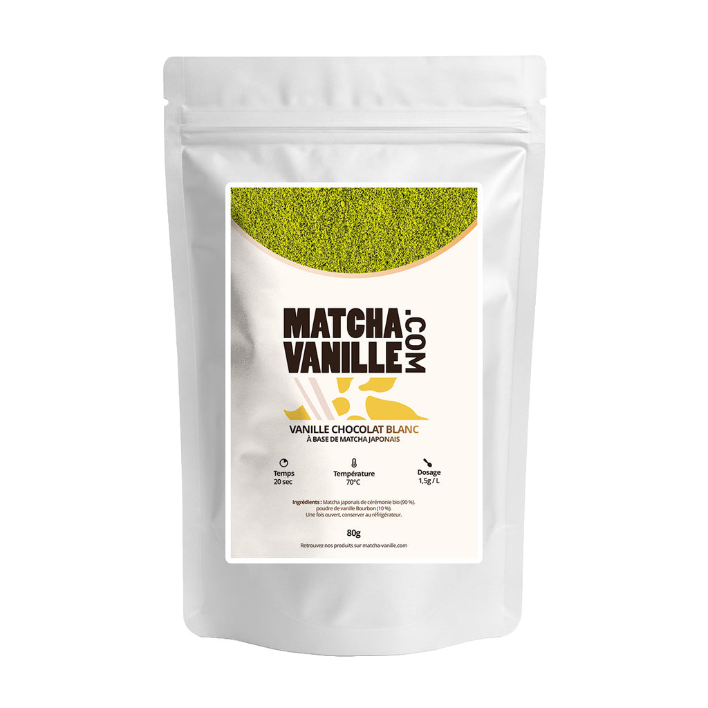 Matcha vanille chocolat blanc
